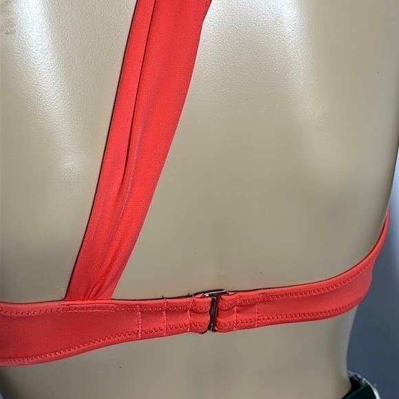 Shade & Shore Red Bikini Top One strap hook (LR8E5X) - Picture 4 of 5